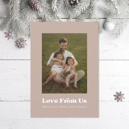 Multiphoto Liefde van ons Familiefoto Feestdagenkaart