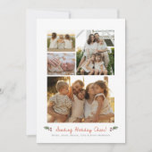 Multiphoto Sending Holiday Cheer Photo Feestdagenkaart (Voorkant)