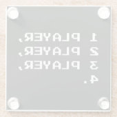 MULTIPLAYER GLAZEN ONDERZETTER (Achterkant)