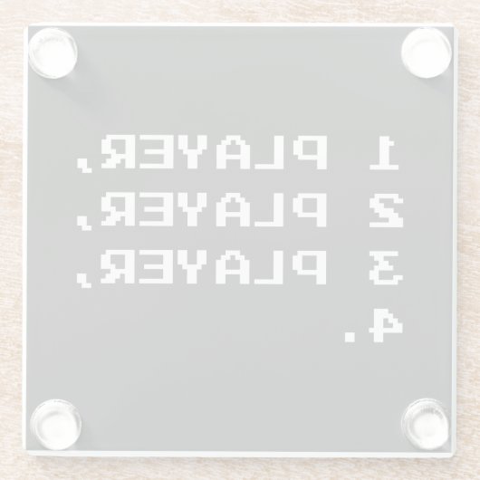 MULTIPLAYER GLAZEN ONDERZETTER (Achterkant)