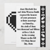 Multiplayer Mode in Black Wedding Invitation Kaart (Voorkant / Achterkant)