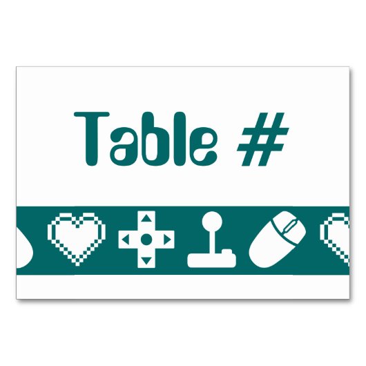 Multiplayer Mode in Blauwgroen Table Kaart (Achterkant)