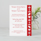 Multiplayer Mode in Cherry Folie Invitation Folie Uitnodiging (Staand Voorkant)