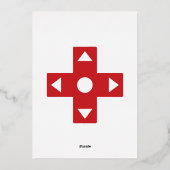 Multiplayer Mode in Cherry Folie Invitation Folie Uitnodiging (Achterkant)