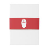Multiplayer Mode in Cherry Invitation Belly Band Uitnodigingen Wikkel (Achterkant Voorbeeld)