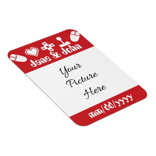 Multiplayer Mode in Cherry Save-the-Date Magnet Magneet (Rechterzijde)