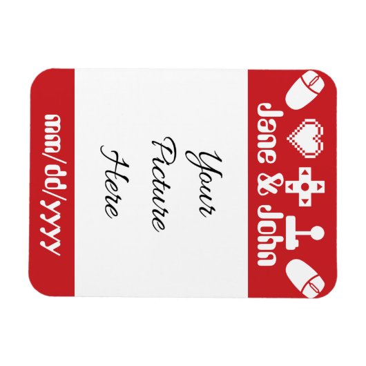 Multiplayer Mode in Cherry Save-the-Date Magnet Magneet (Horizontaal)