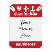 Multiplayer Mode in Cherry Save-the-Date Magnet Magneet (Verticaal)