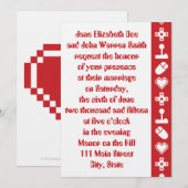 Multiplayer Mode in Cherry Wedding Invitation Kaart (Voorkant / Achterkant)