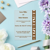 Multiplayer Mode in Chocolate Acrylic Wedding Acryl Uitnodigingen (Insitu (Huwelijk))