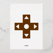 Multiplayer Mode in Chocolate Folie Invitation Uitnodiging (Achterkant)