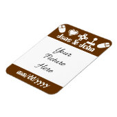 Multiplayer Mode in Chocolate Save-the-Date-magnee Magneet (Linkerzijde)