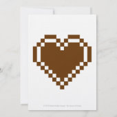 Multiplayer Mode in Chocolate Wedding Invitation Kaart (Achterkant)