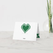 Multiplayer Mode in Green Bedankt-kaart Bedankkaart (Achterkant)