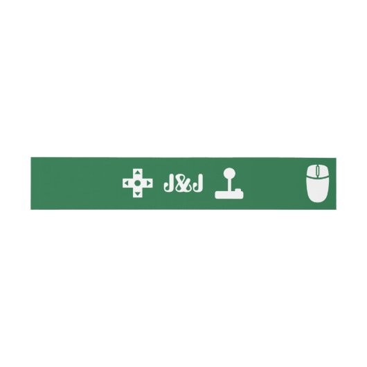 Multiplayer Mode in Green Invitation Belly Band Uitnodigingen Wikkel (Vlak)