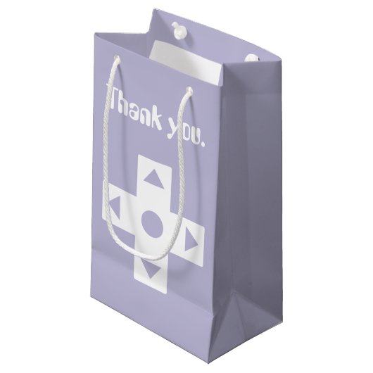 Multiplayer Mode in Lavendel Gift Bag Klein Cadeauzakje (Voorkant Gekanteld)