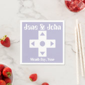 Multiplayer Mode in Lavender Napkins Servetten (Insitu)
