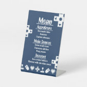 Multiplayer Mode in Navy Pedestal Sign Reclamebord Met Voetstuk (Voorkant)