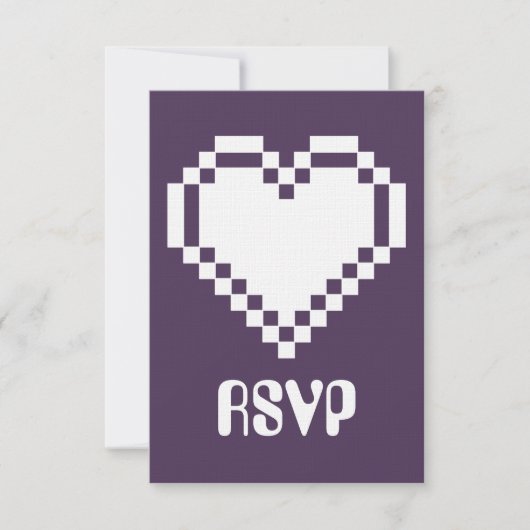 Multiplayer Mode in Paarse RSVP Kaart (Voorkant)