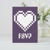 Multiplayer Mode in Paarse RSVP Kaart (Staand voorkant)