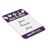 Multiplayer Mode in Paarse Save-the-Date Magnet Magneet (Rechterzijde)