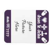 Multiplayer Mode in Paarse Save-the-Date Magnet Magneet (Horizontaal)