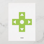 Multiplayer Mode in Peridot Folie Invitation Uitnodiging (Achterkant)