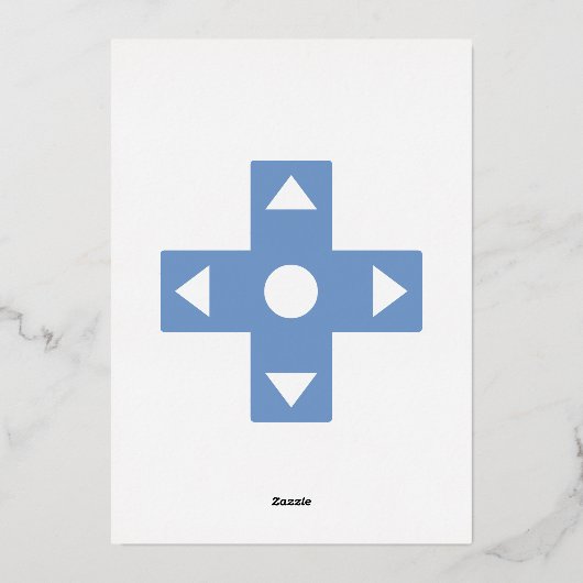 Multiplayer Mode in Periwinkle Folie Invitation Folie Uitnodiging (Achterkant)