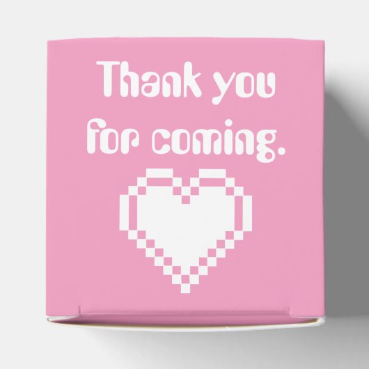 Multiplayer Mode in Petal Pink Favor Box Bedankdoosjes (Bovenkant)
