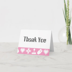 Multiplayer Mode in Petal Pink - Hartelijk dank Bedankkaart