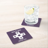 Multiplayer Mode in Purple Paper Coaster Kartonnen Onderzetters (Insitu)