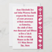 Multiplayer Mode in Raspberry Wedding Invitation Kaart (Voorkant)