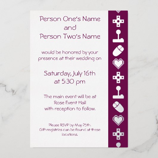 Multiplayer Mode in Wine Folie Invitation Folie Uitnodiging (Voorkant)