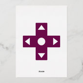 Multiplayer Mode in Wine Folie Invitation Folie Uitnodiging (Achterkant)