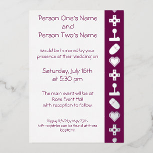 Multiplayer Mode in Wine Folie Invitation Uitnodiging