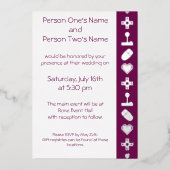 Multiplayer Mode in Wine Folie Invitation Uitnodiging (Voorkant)