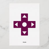 Multiplayer Mode in Wine Folie Invitation Uitnodiging (Achterkant)