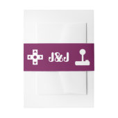 Multiplayer Mode in Wine Invitation Belly Band Uitnodigingen Wikkel (Voorkant Voorbeeld)