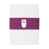 Multiplayer Mode in Wine Invitation Belly Band Uitnodigingen Wikkel (Achterkant Voorbeeld)