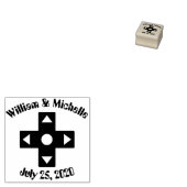 Multiplayer Mode Wooden Announcement Stamp Rubberstempel (Gestempeld)