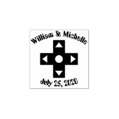 Multiplayer Mode Wooden Announcement Stamp Rubberstempel (Afrduk)