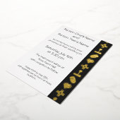 Multiplayer-modus in Black Foil-uitnodiging Folie Uitnodiging (Gedraaid)