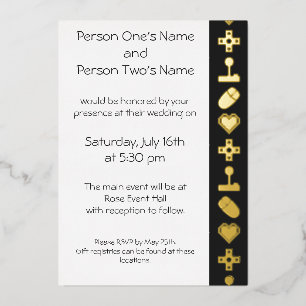 Multiplayer-modus in Black Folie Invitation Folie Uitnodiging