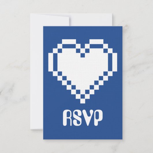 Multiplayer Modus in Blau RSVP Kaart (Voorkant)