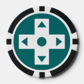 Multiplayer-modus in Blauwgroen Poker Chips (Voorkant)