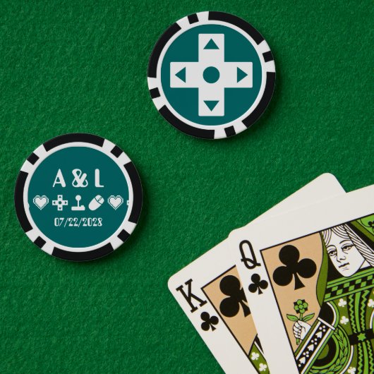 Multiplayer-modus in Blauwgroen Poker Chips (Pokertafel (Dubbel))