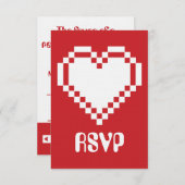 Multiplayer-modus in Cherry RSVP-kaart RSVP Kaartje (Voorkant / Achterkant)