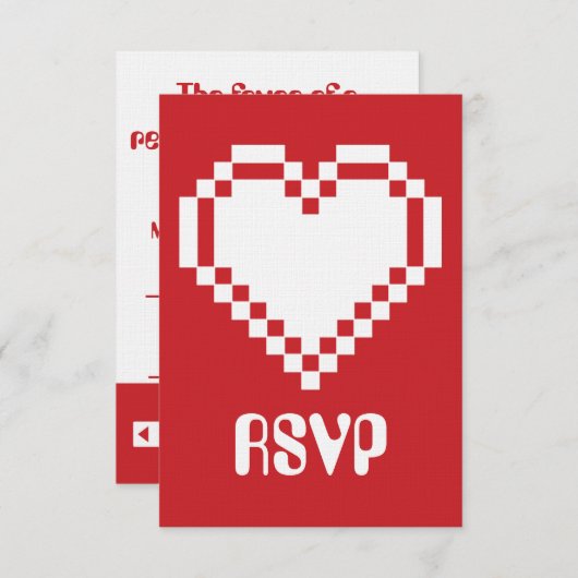 Multiplayer-modus in Cherry RSVP-kaart RSVP Kaartje (Voorkant / Achterkant)