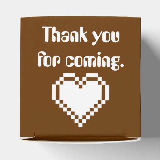 Multiplayer Modus in Chocolade Favor Doos Bedankdoosjes (Bovenkant)