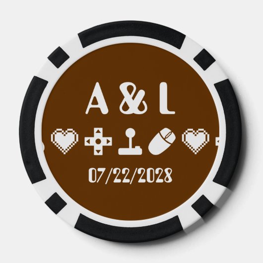 Multiplayer-modus in chocolade poker chips (Achterkant)